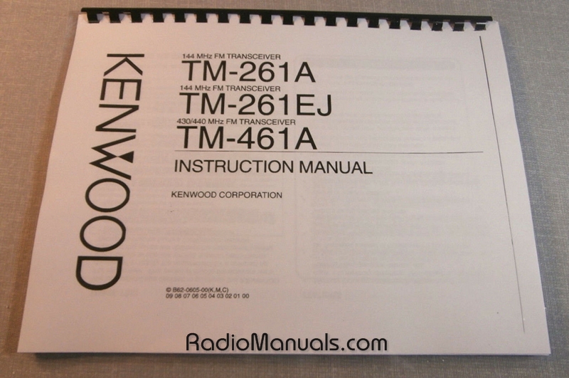 Kenwood TM-261A/461A Operating Manual